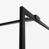 NEW TRENDY Kabina ścianka walk-in Avexa Black 120x200 czarna aluminiowa ramka szkło 6mm EXK-2662